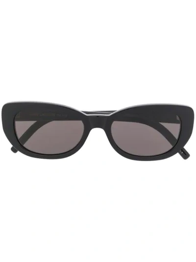 Saint Laurent Sl316 Betty Rounded Sunglasses In Black