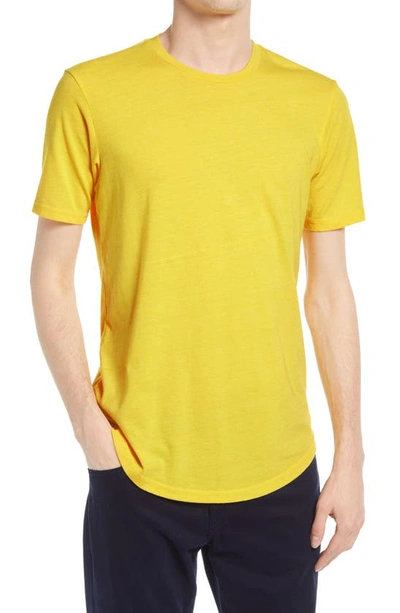 Goodlife Triblend Scallop Crewneck T-shirt In Empire Yellow