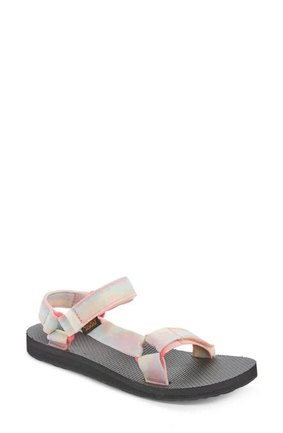 Teva 'universal' Flatform Sandal In Sorbet Lemon Tie Dye