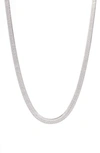 Shymi Glamour Snake Chain Necklace In Silver