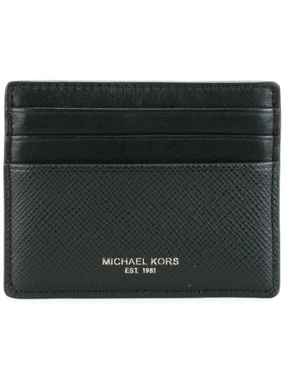 Michael Kors Classic Flat Cardholder In Schwarz