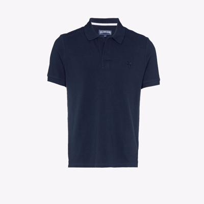 Vilebrequin Turtle-embroidered Polo Shirt In Blue