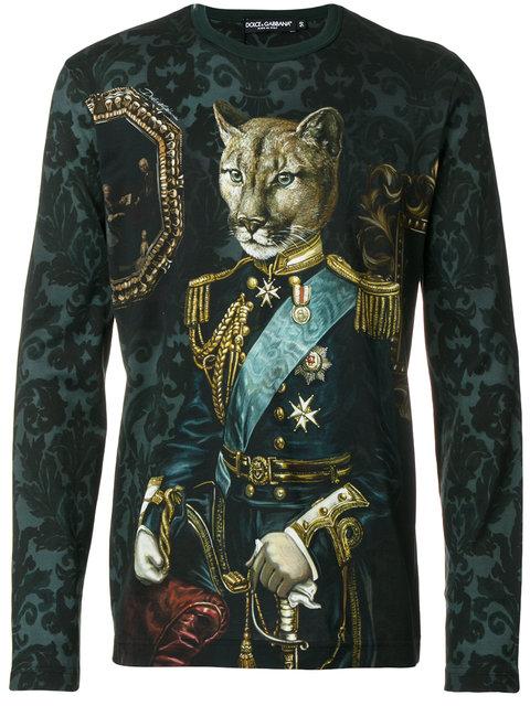 Dolce & Gabbana Royal Pet Portrait T-shirt | ModeSens