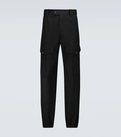 Alexander Mcqueen Straight-leg Utility Trousers In Black