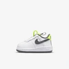 Nike Force 1 Toggle Baby/toddler Shoes In White,volt,game Royal,iron Grey