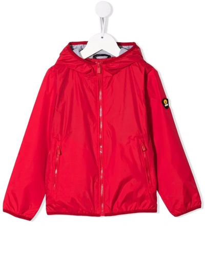 Ciesse Piumini Junior Teen Sleeve Logo-patch Zip-up Jacket In Red