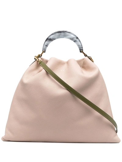 Marni Pannier Tote Bag In Neutrals