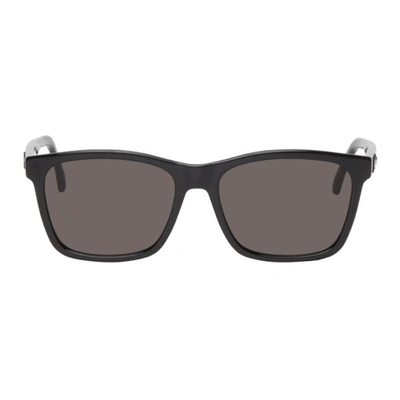 Saint Laurent Black Sl 318 Signature Square Sunglasses In 001 Black