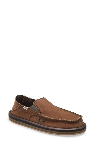 Sanuk Slip-on Sneaker In Brown