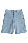 Quiksilver Kids' Union Heather Amphibian Hybrid Shorts In Bmn0