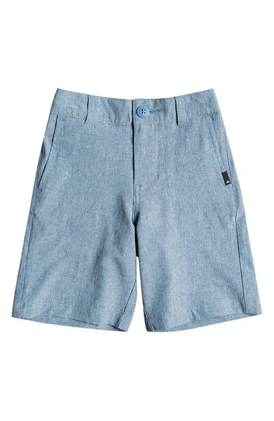 Quiksilver Kids' Union Heather Amphibian Hybrid Shorts In Bmn0