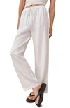 Reformation Olina Tie Waist Pants In White