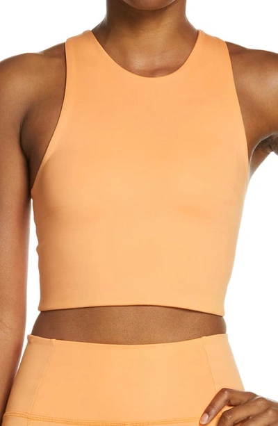 Girlfriend Collective Dylan Longline Racerback Sports Bra In Horizon