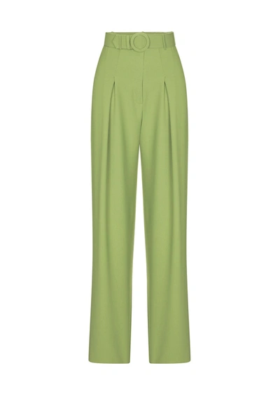 F.ilkk Belted Trousers Green