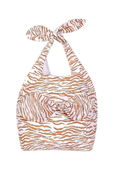 Paper London Beach Bag In Spirit Animal In Multi Color