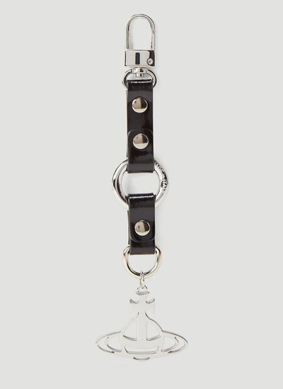 Vivienne Westwood Orb Keychain In Silver