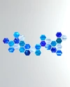 Karo Studios Water Hexagonal Glass Wall Sculpture