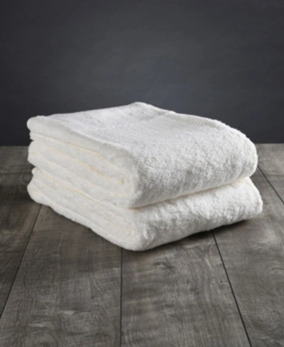 Delilah Home Turkish Organic Cotton Pack Face Towels, Set Of 2 Bedding In Ivory