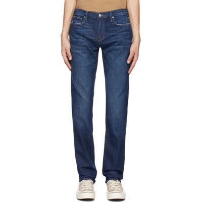 Frame L'homme Slim Straight Fit Jeans In Blue