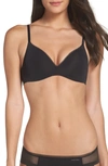 Calvin Klein Sculpted Wireless Triangle Bra In Black