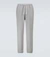 Acne Studios Frack Drawstring Jogger Sweatpants In Ice Blue