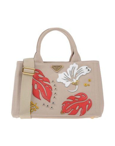 Prada Handbags In Beige