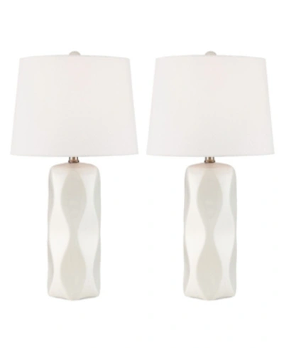 Lite Source Odelia Table Lamp, Set Of 2 In White