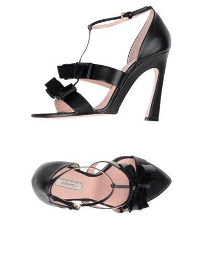 Nina Ricci Sandals In Black