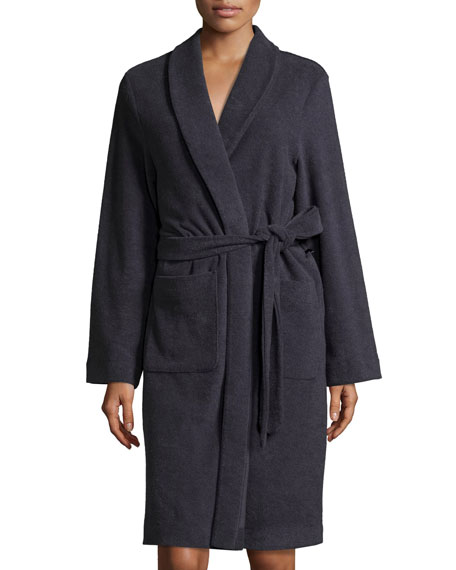 Hanro Plush Short Robe In Tender Rose | ModeSens
