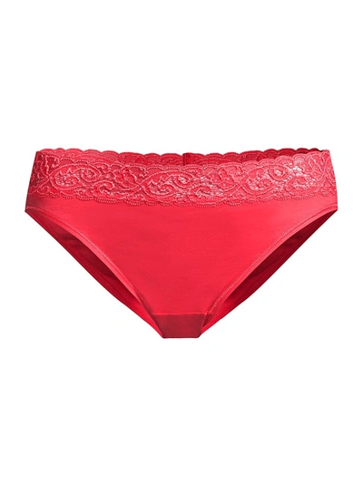 Hanro Moments Hi-cut Brief In Geranium