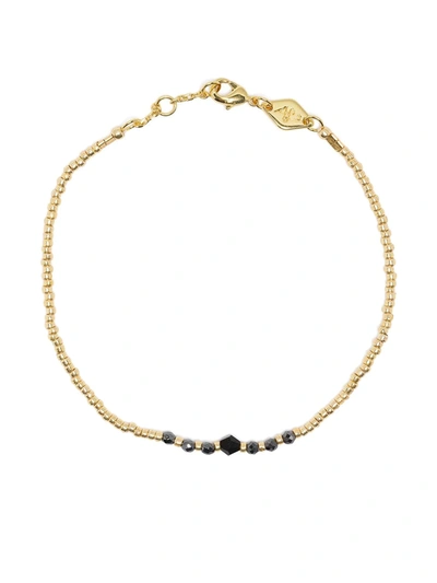 Anni Lu Bead & Gem Bracelet In Gold