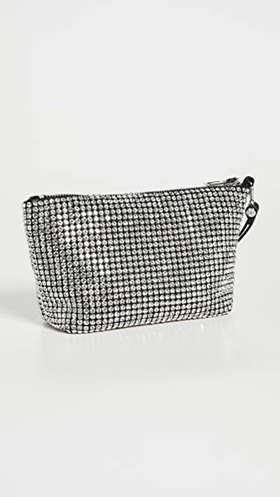 Alexander Wang Black & White Crystal Heiress Pouch