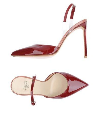 Francesco Russo Pump In Maroon