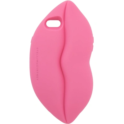 Stella Mccartney Lips Iphone Case In 5600 Hot Pink