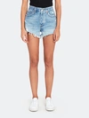 Agolde Parker Vintage High Rise Cutoff Relaxed Shorts In Swampmeet