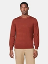 Theory Crewneck Long Sleeve Pullover Sweater In Dk Pimento