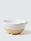 Farmhouse Pottery Pantry Bowl In White Tan1