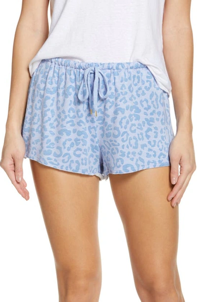 Honeydew Intimates French Terry Lounge Shorts In Cove Leopard