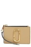 The Marc Jacobs Snapshot Leather Id Wallet In New Sandcastle Multi