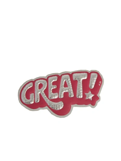 Anya Hindmarch Great Sticker In Silver