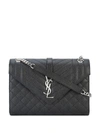 Saint Laurent Envelope Shoulder Bag In Black