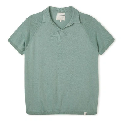 Peregrine Knitted Emery Polo Seafoam - Atterley