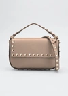 Valentino Garavani Rockstud Top Handle Shoulder Bag In Beige