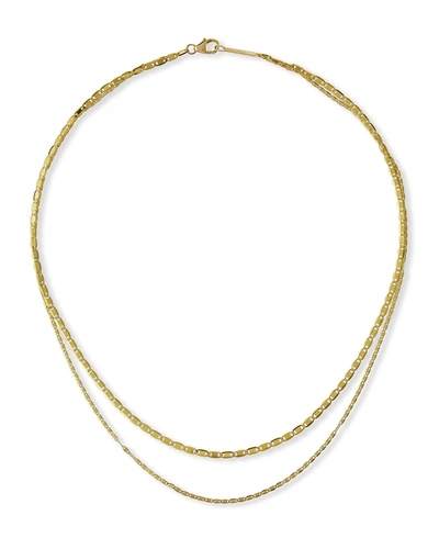 Lana Malibu And Petite Malibu Double-strand Necklace In Yellow