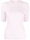 Givenchy 4g Motif Short-sleeve Top In Pink
