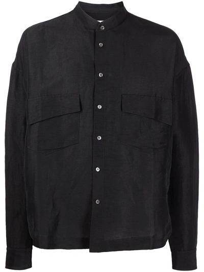 Rhude Malta Button Down Shirt Black