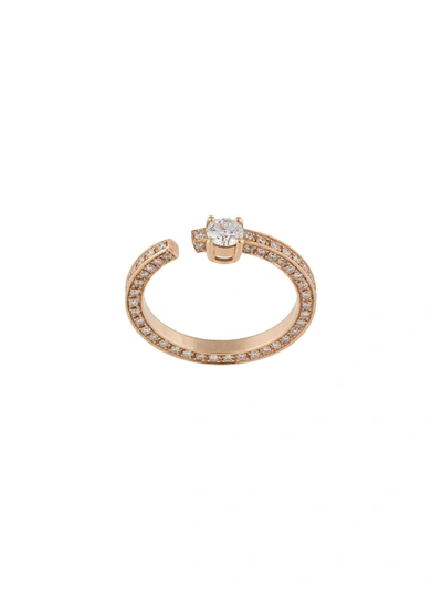 Maison Dauphin 18kt Rose Gold Full Set Diamond Ring
