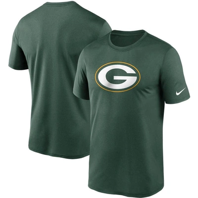 Nike Men's Green Green Bay Packers Logo Essential Legend Performance T-shirt