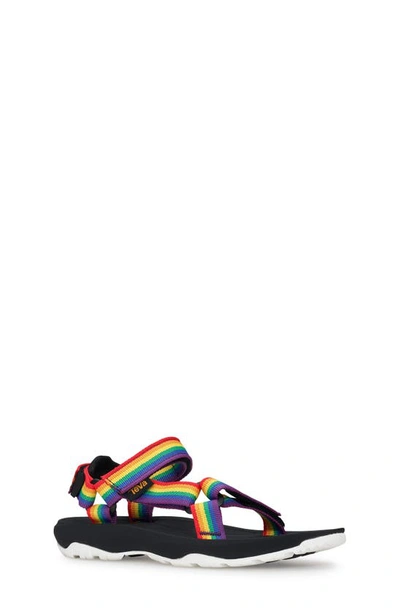 Teva Kids' Hurricane Xlt 2 Sandal In Rainbow/ Black