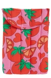 Baggu Puffy 13-inch Laptop Sleeve In Tomatoes